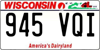 WI license plate 945VQI
