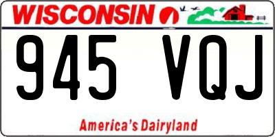 WI license plate 945VQJ