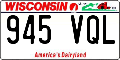 WI license plate 945VQL