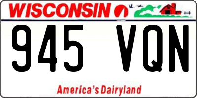 WI license plate 945VQN
