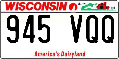WI license plate 945VQQ
