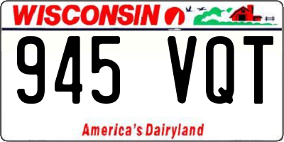 WI license plate 945VQT