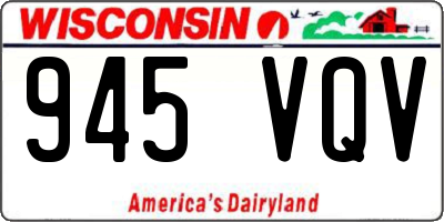 WI license plate 945VQV