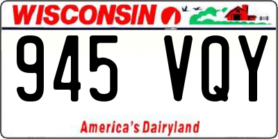WI license plate 945VQY