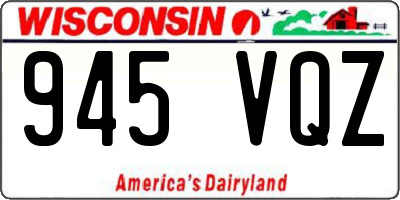 WI license plate 945VQZ