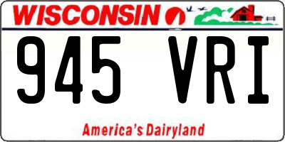 WI license plate 945VRI