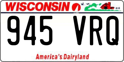 WI license plate 945VRQ