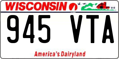 WI license plate 945VTA