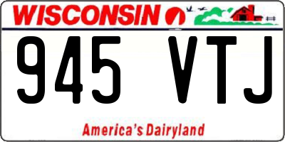 WI license plate 945VTJ