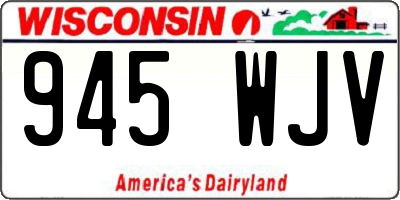 WI license plate 945WJV