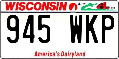 WI license plate 945WKP