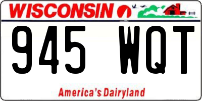 WI license plate 945WQT