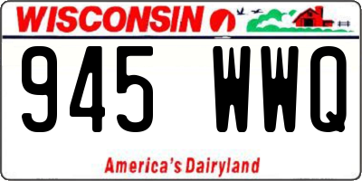 WI license plate 945WWQ