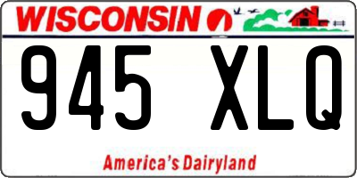 WI license plate 945XLQ