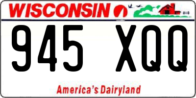 WI license plate 945XQQ