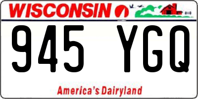 WI license plate 945YGQ
