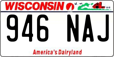 WI license plate 946NAJ