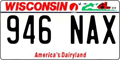 WI license plate 946NAX