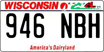 WI license plate 946NBH