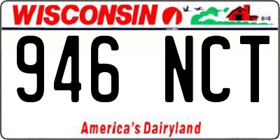 WI license plate 946NCT