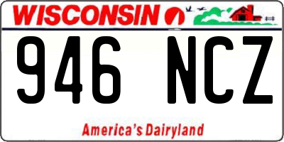 WI license plate 946NCZ