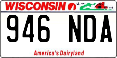 WI license plate 946NDA