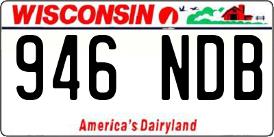 WI license plate 946NDB
