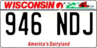 WI license plate 946NDJ