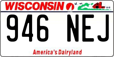 WI license plate 946NEJ