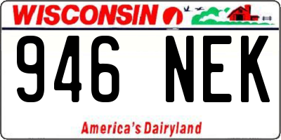 WI license plate 946NEK