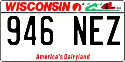 WI license plate 946NEZ