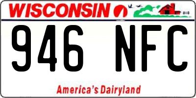 WI license plate 946NFC