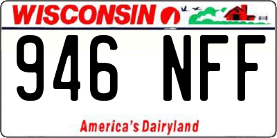 WI license plate 946NFF