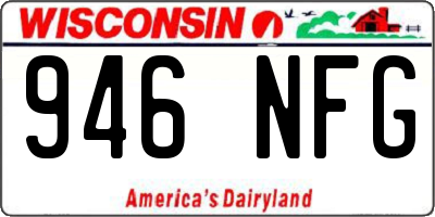 WI license plate 946NFG