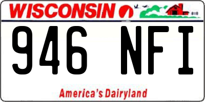 WI license plate 946NFI