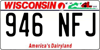 WI license plate 946NFJ