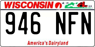 WI license plate 946NFN
