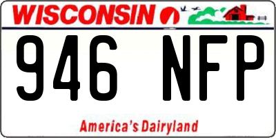 WI license plate 946NFP