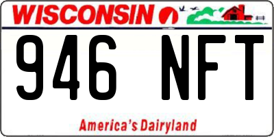 WI license plate 946NFT