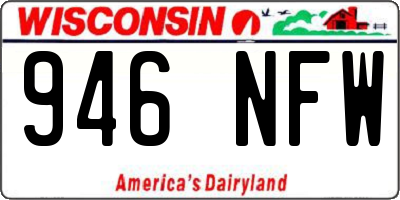 WI license plate 946NFW