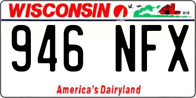 WI license plate 946NFX