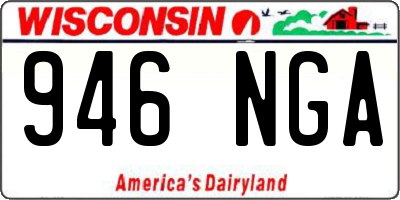 WI license plate 946NGA