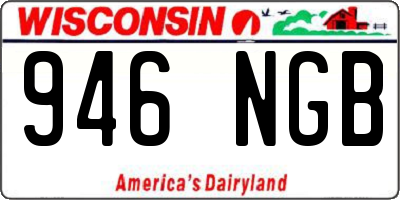 WI license plate 946NGB