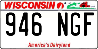 WI license plate 946NGF