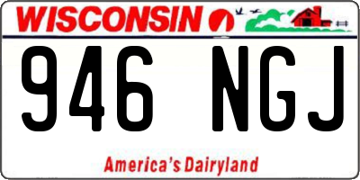 WI license plate 946NGJ