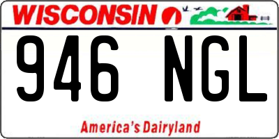 WI license plate 946NGL