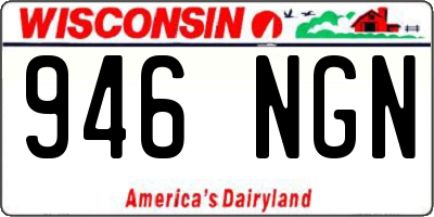 WI license plate 946NGN