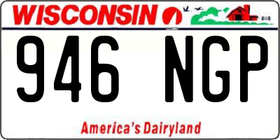 WI license plate 946NGP