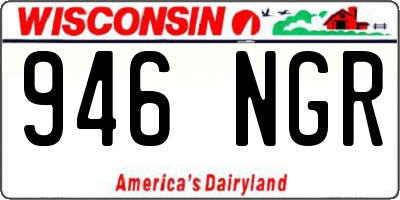 WI license plate 946NGR