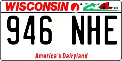 WI license plate 946NHE